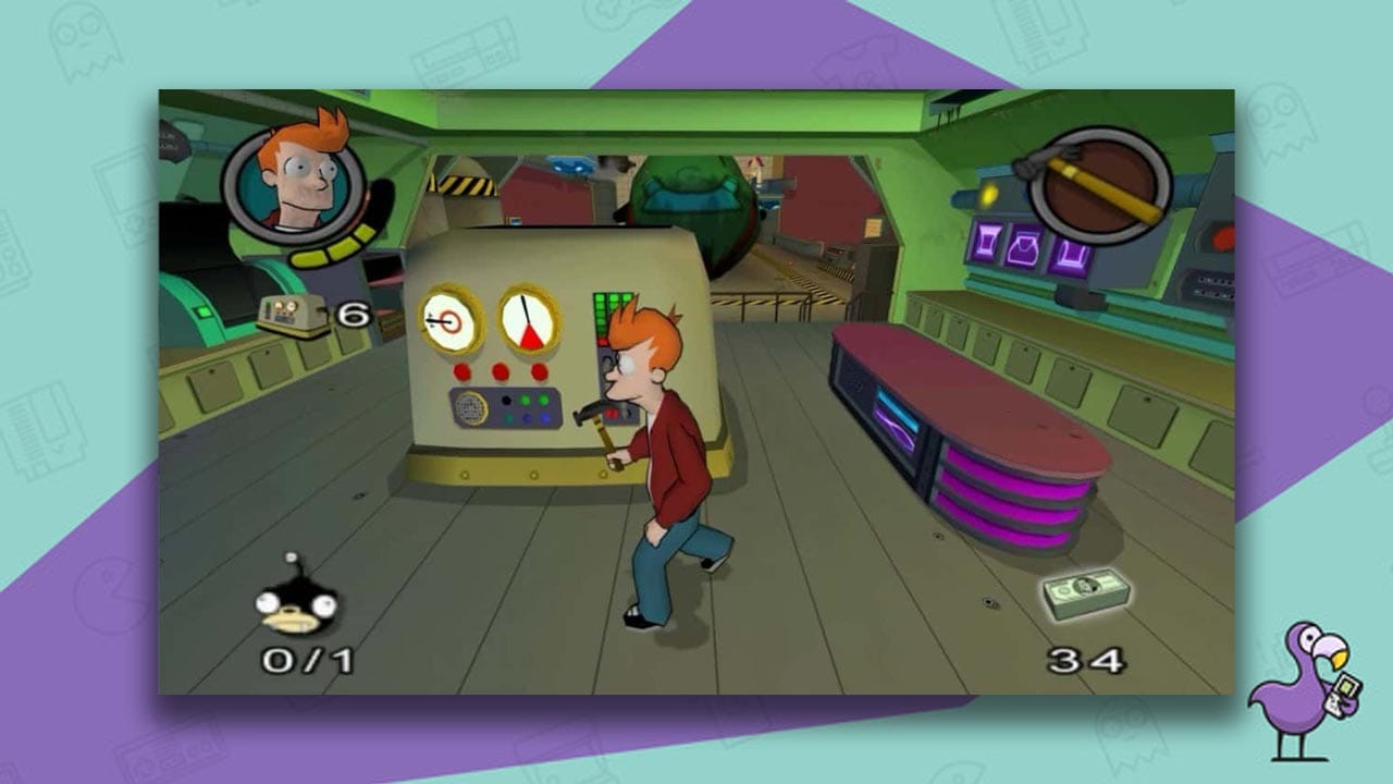 futurama ps2 gameplay