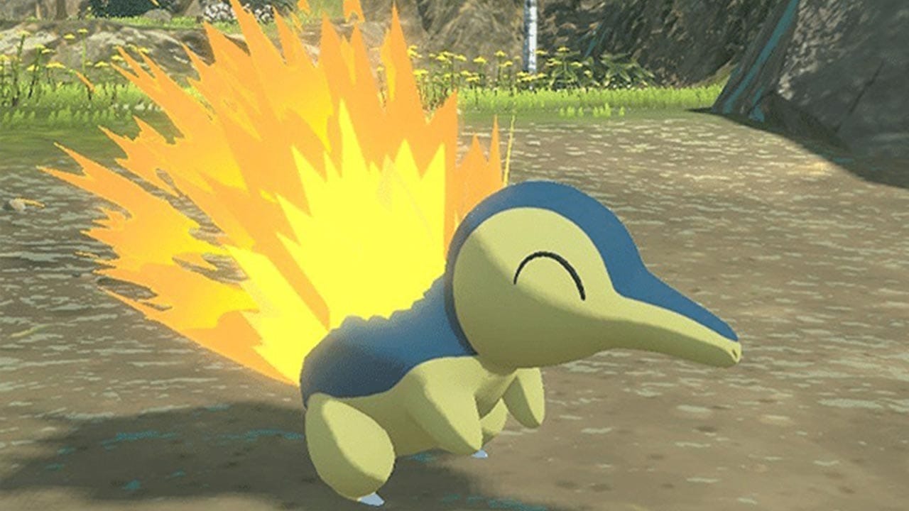 How to get Cyndaquil in Pokemon Legends: Arceus - Cyndaquil in the wild