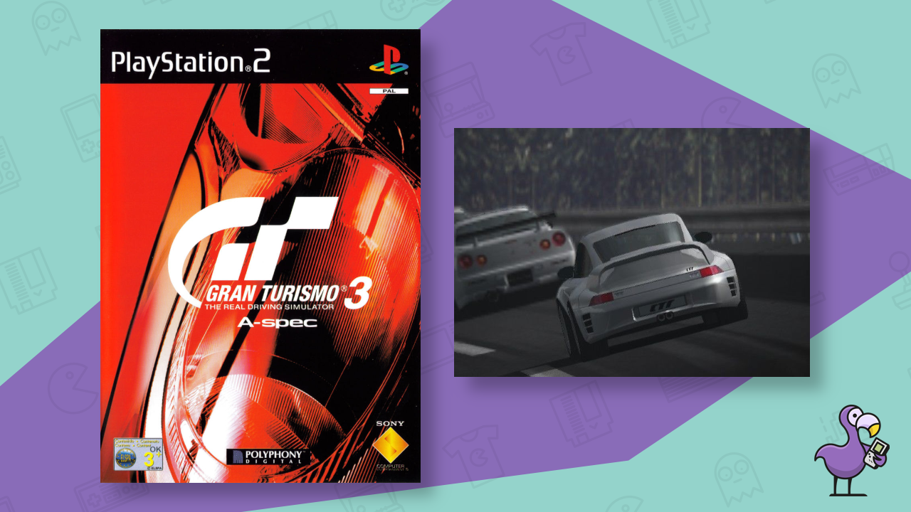 gran turismo 3 a spec ps2 game case and gameplay