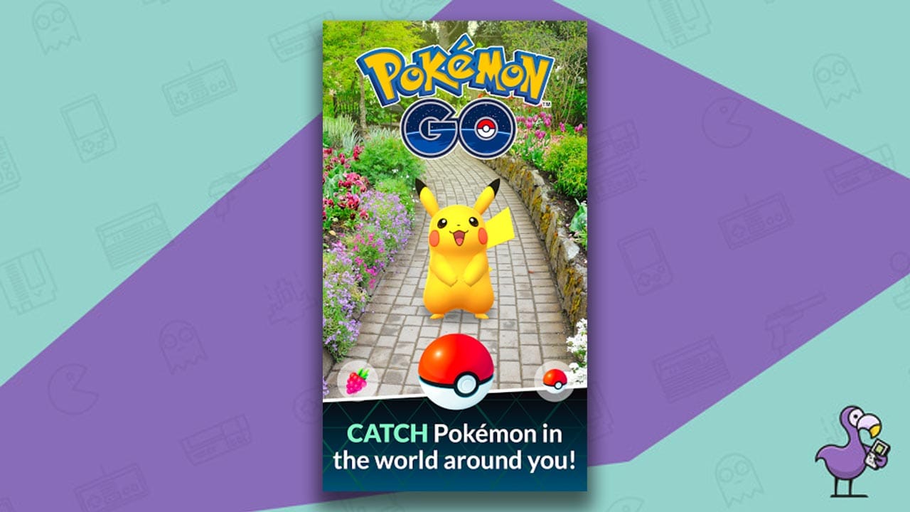 All Pokemon Games In Order - Pokemon Go advert graphic