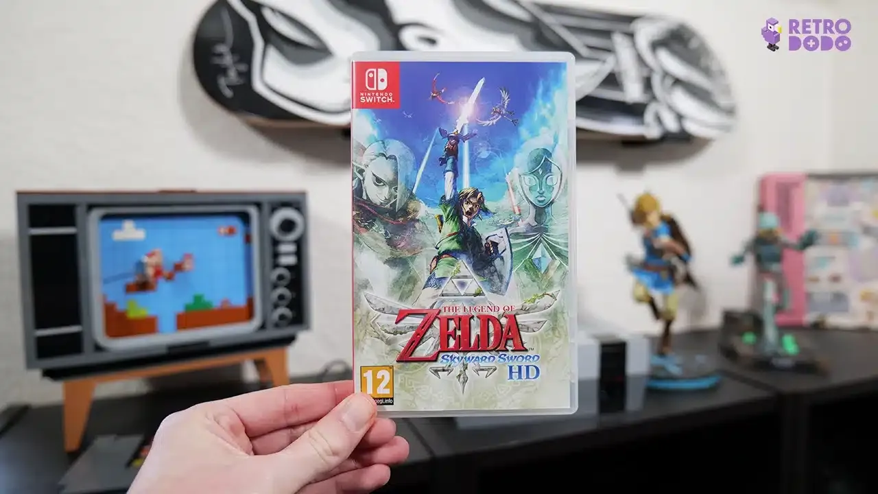 legends of zelda skyward sword held by Rob