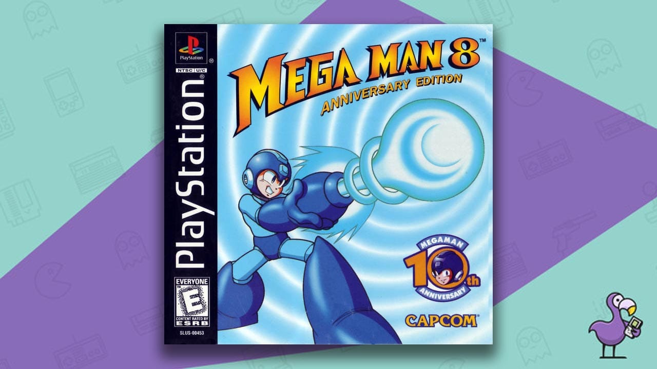 Mega Man 8 game case cover art ps1