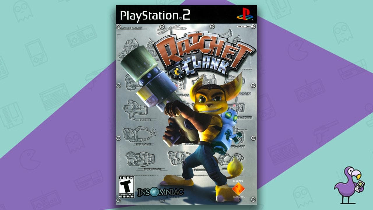 Ratchet & Clank PS2 game case cover art