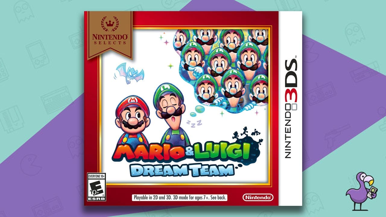 Mario & Luigi Dream Team game case cover art