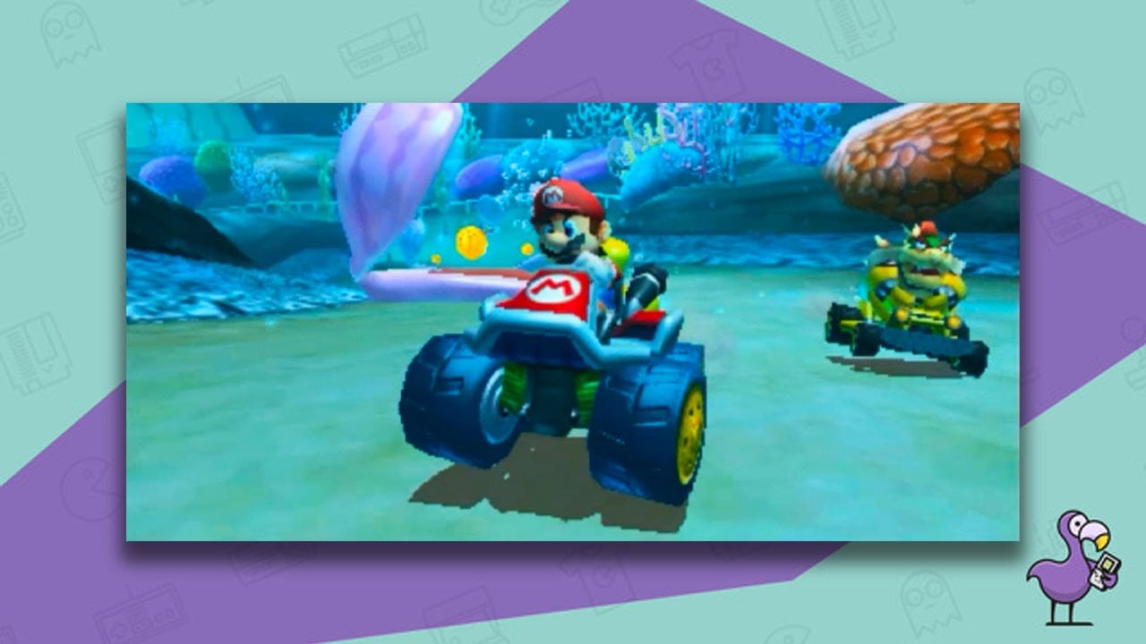 Mario Kart 7 3DS gameplay