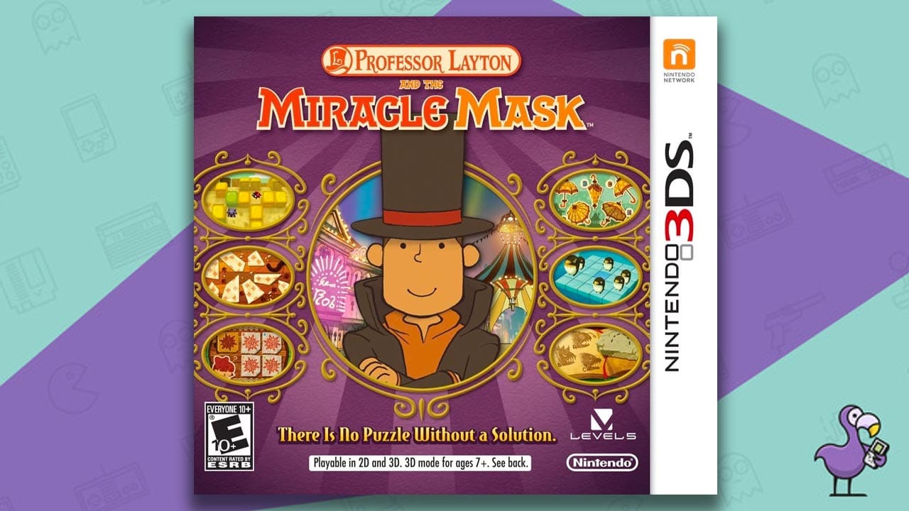 Professor Layton and the Miracle Mask game case cover art