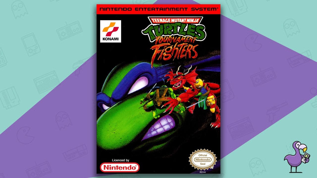 Teenage Mutant Ninja Turtles Tournament Fighters NES box