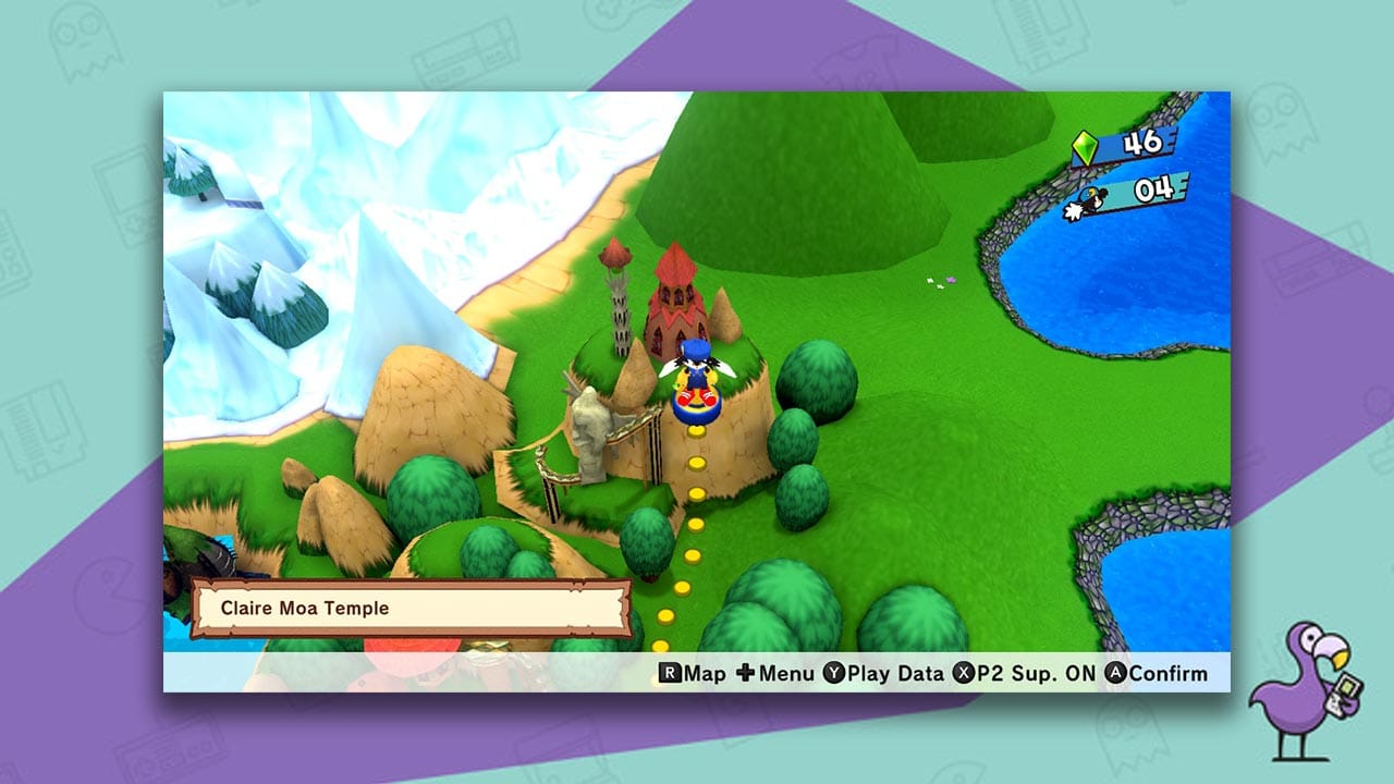 Klonoa: Phantasy Reverie Series Review - Level select Lunatea's Veil