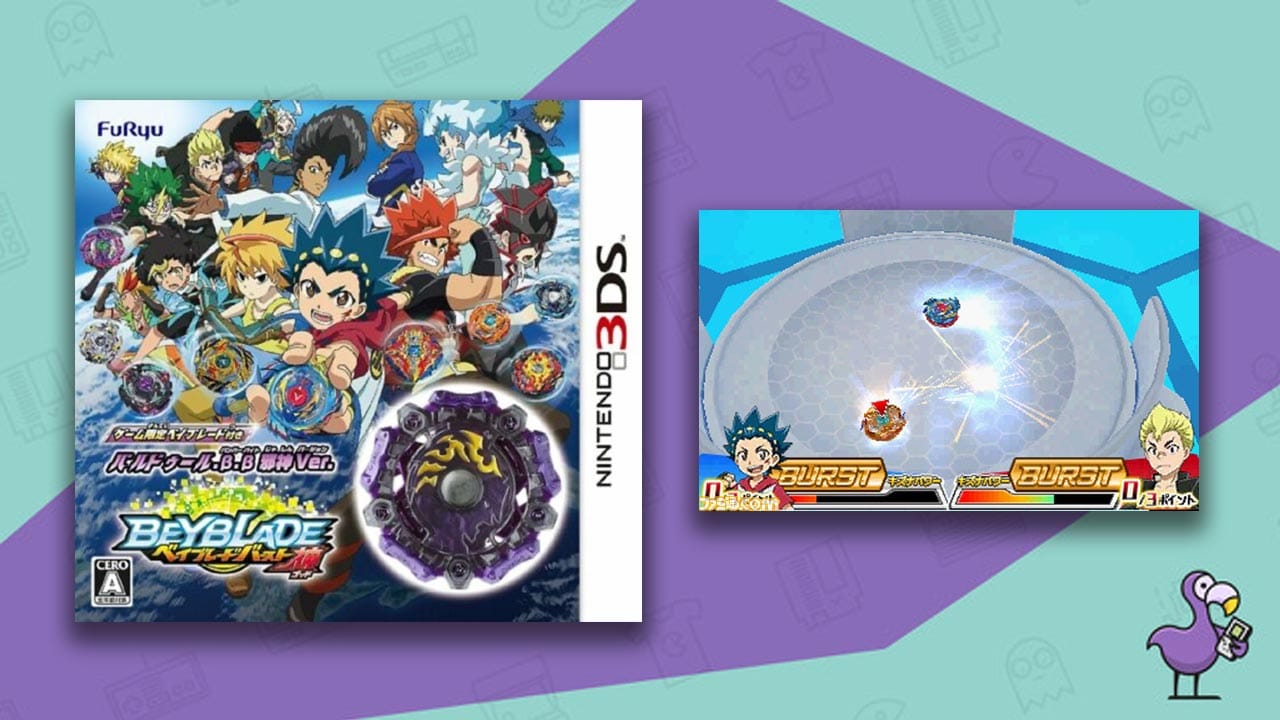 best Beyblade games - Beyblade Burst God game case Nintendo 3DS