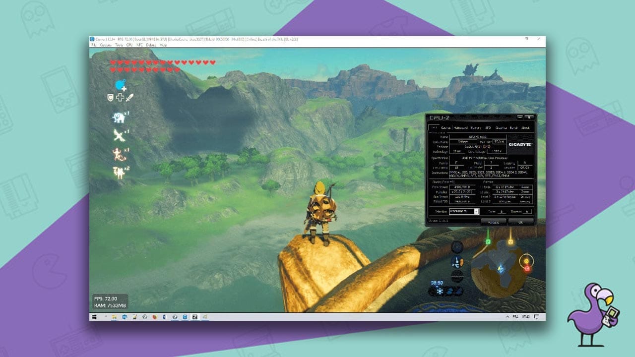 Breath of the Wild playing on Cemu emulator