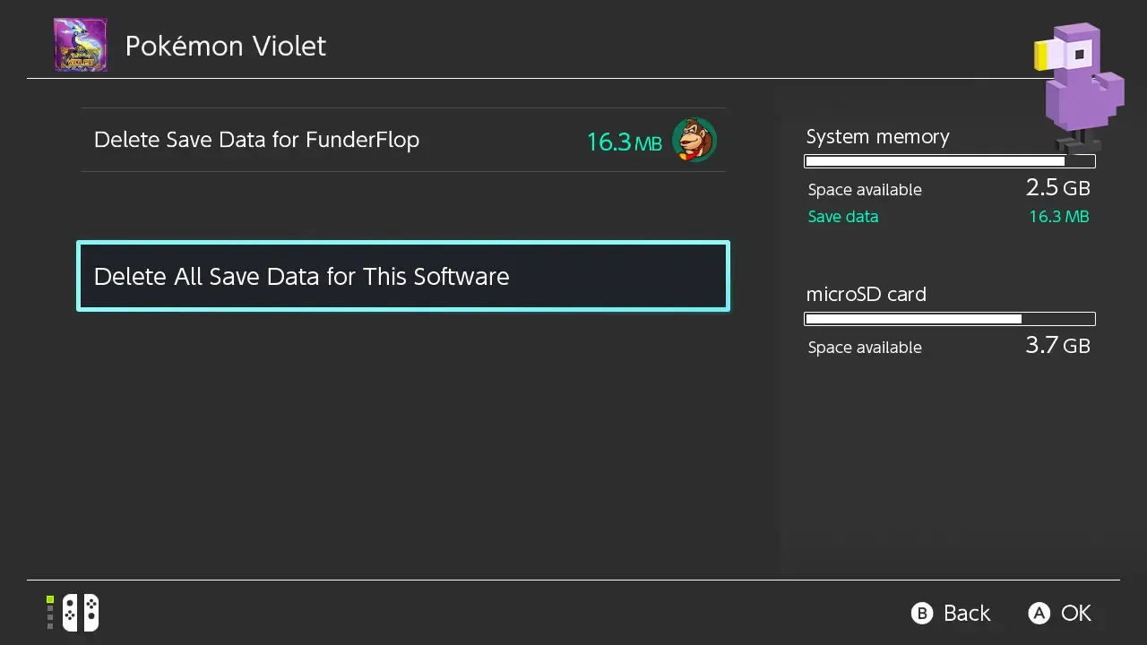 delete all save data switch
