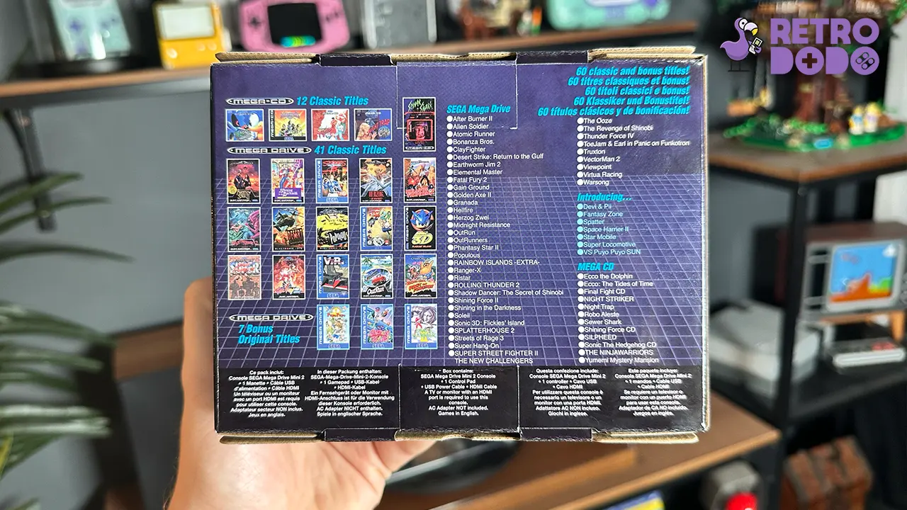 sega mega drive mini 2 box back