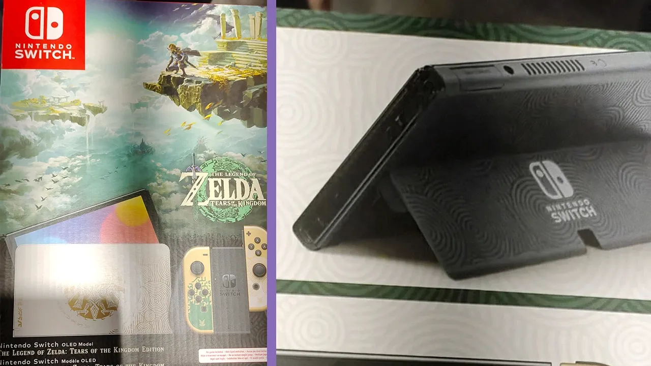 leaked zelda tears of the kingdom oled switch