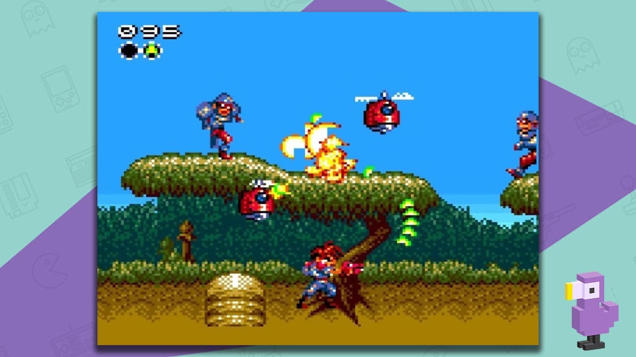 Gunstar Heroes gameplay