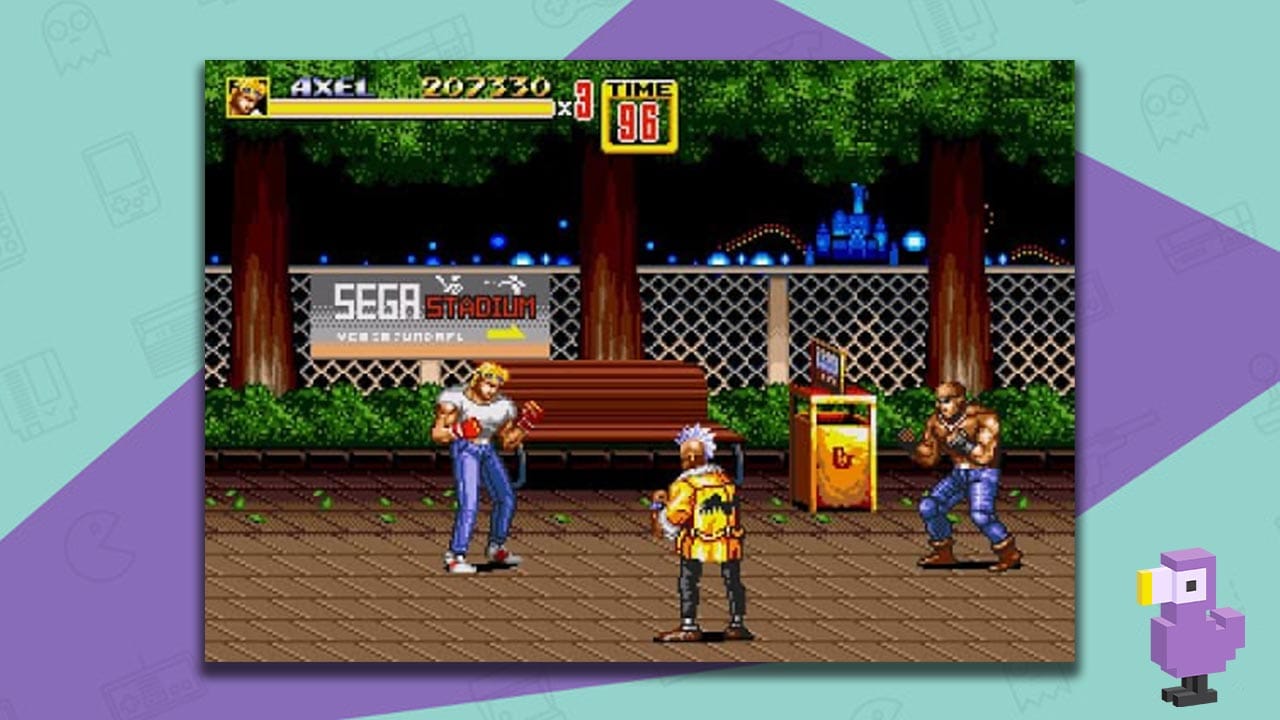 Streets Of Rage 2 game gear gameplay