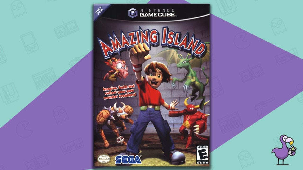 Amazing Island game case cover art for the GameCube