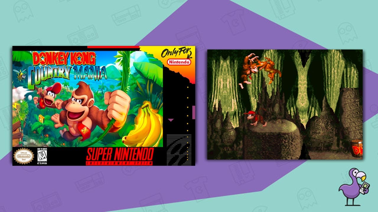 DKC Mania game case (fan made) and gameplay