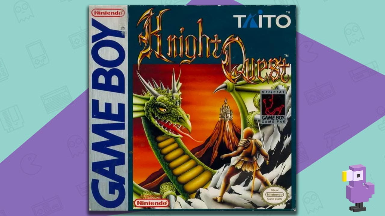 Knight Quest Gameboy DMG game box