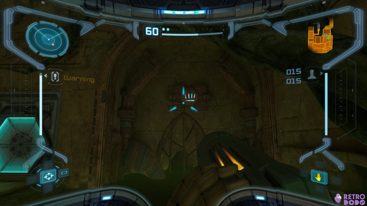 all rune locations in the Chozo Ruins in Metroid Prime Remastered - watery Hall Rune 1