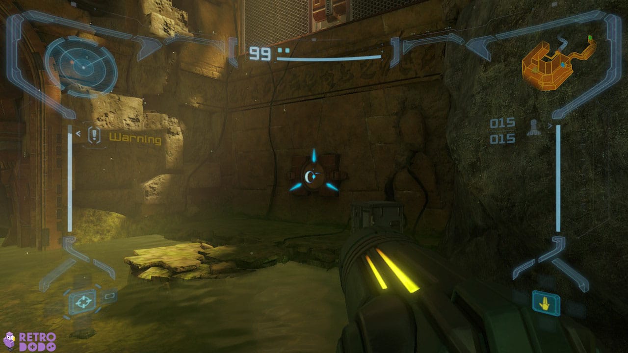 all rune locations in the Chozo Ruins in Metroid Prime Remastered - Watery Hall Rune 3