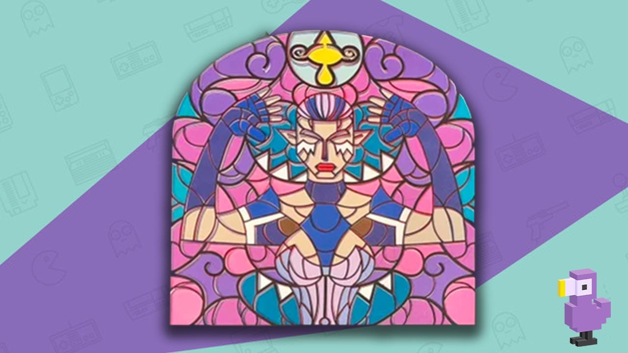 Impa Zelda Facts - Stained glass window in the Wind Waker