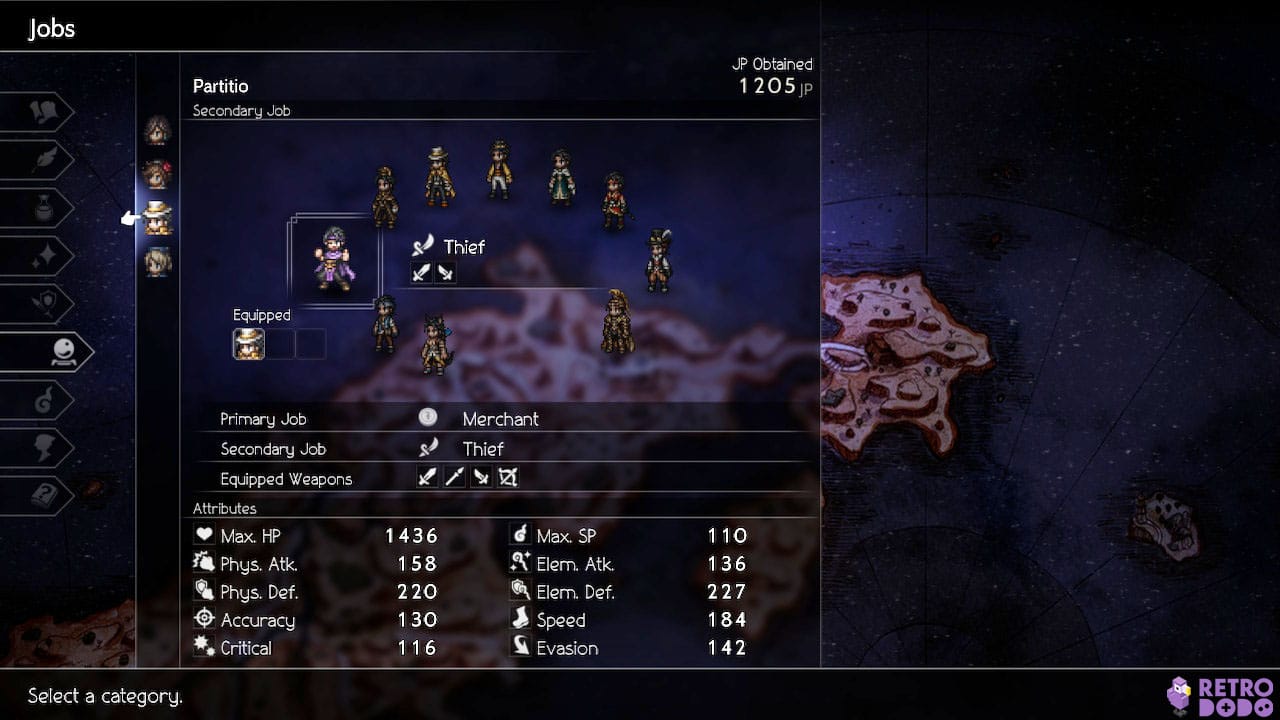 best job combinations in Octopath Traveler II - Partitio