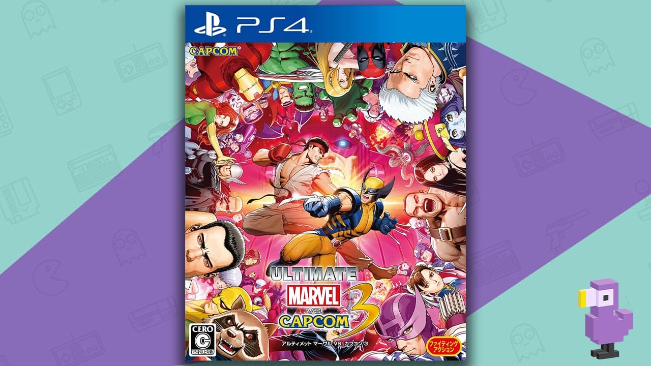 Ultimate Marvel Vs Capcom 3 game case cover art