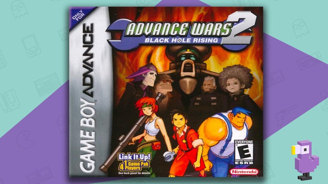 advance wars 2 game case