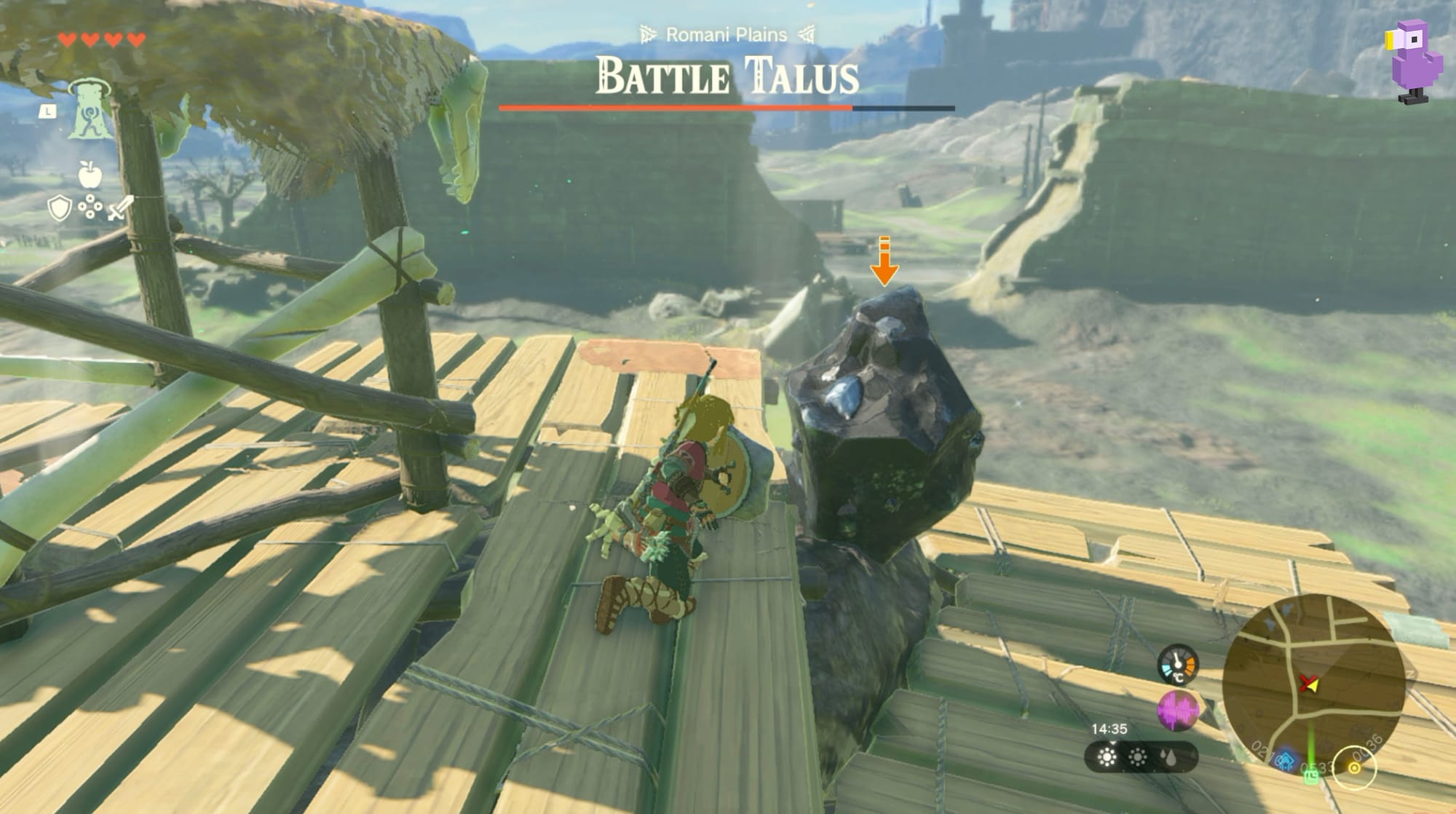 How To Beat Battle Talus In Zelda Tears Of The Kingdom weak spot