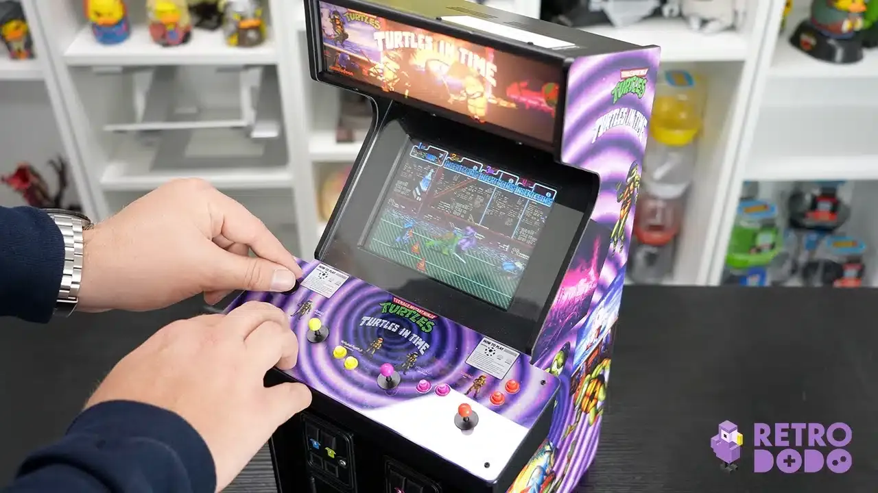 tmnt turtles in time mini arcade cabinet