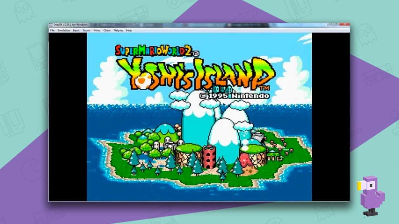 Super Mario World 2 playing Snes9x