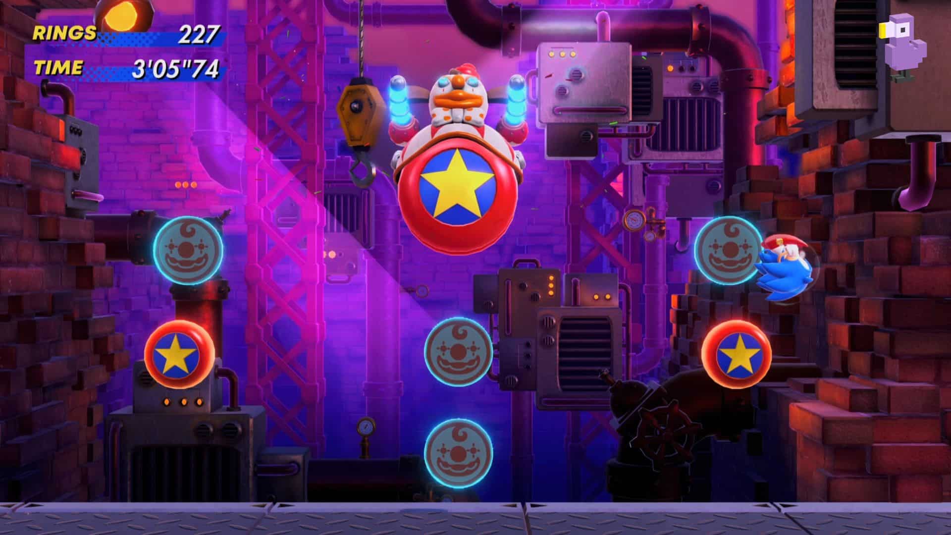 Clown Boss In Pinball Carnival Zone Act 1