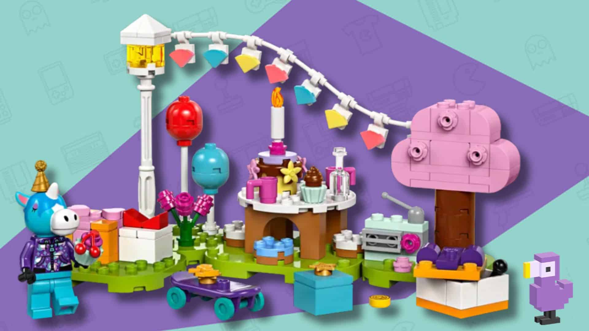 LEGO ANIMAL CROSSING JULIANS BIRTHDAY PARTY PLAYSET WITH JULIAN CELEBRATING