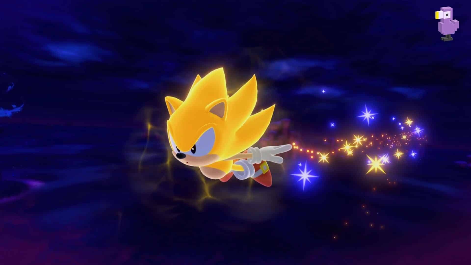 SUPER SONIC FLIES THROUGH SPACE