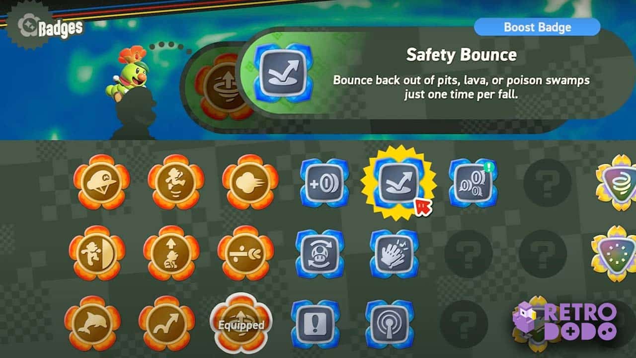 super mario bros wonder review - badges