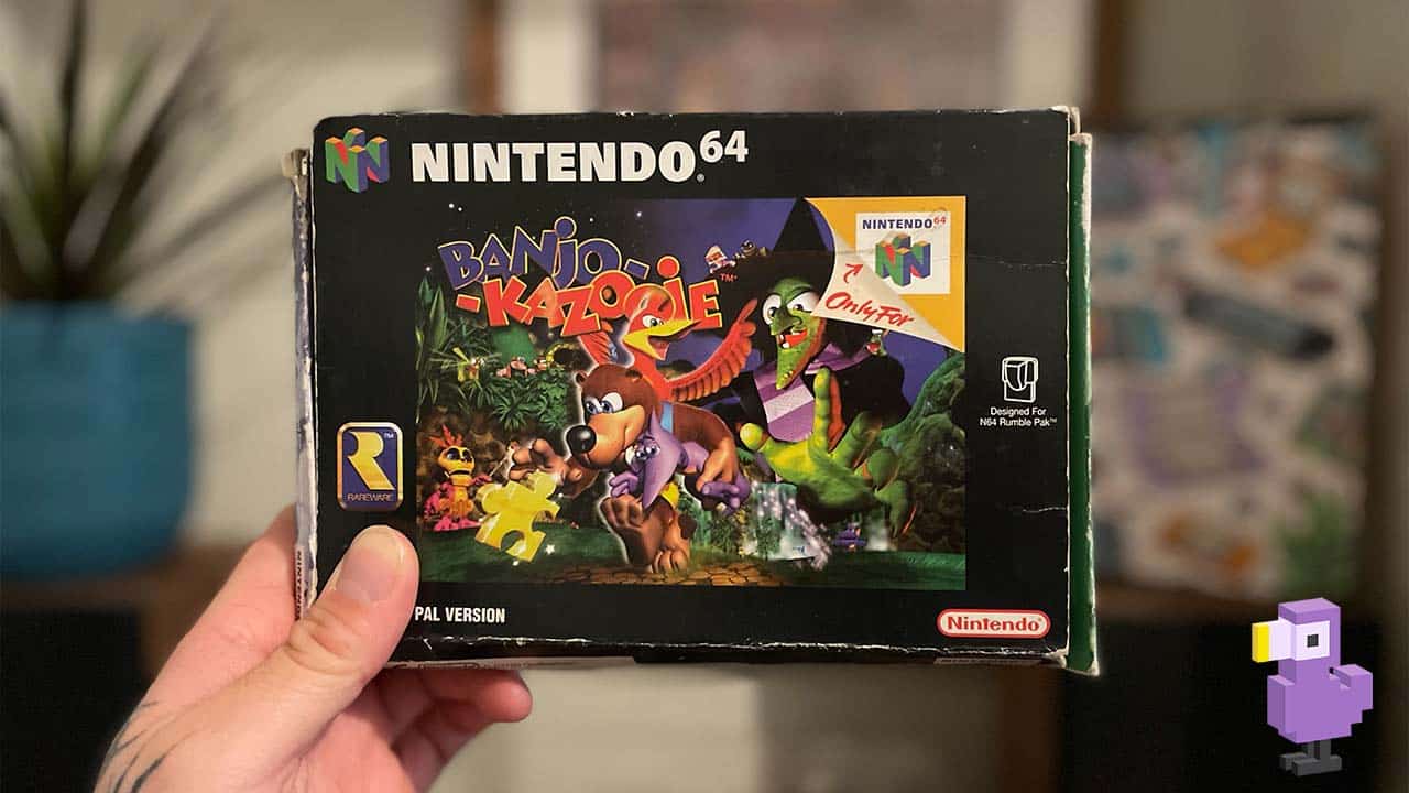 Seb's Banjo Kazooie N64 game box