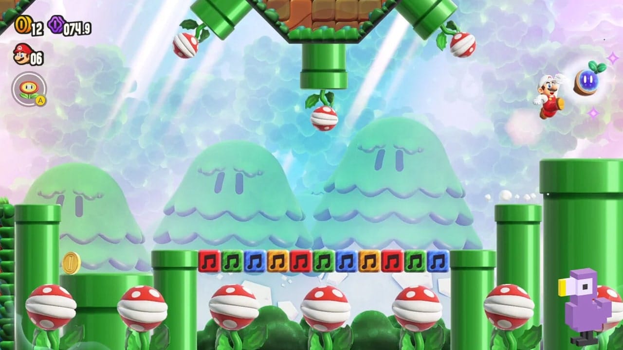 super mario bros wonder secret exit piranha plants on parade 1