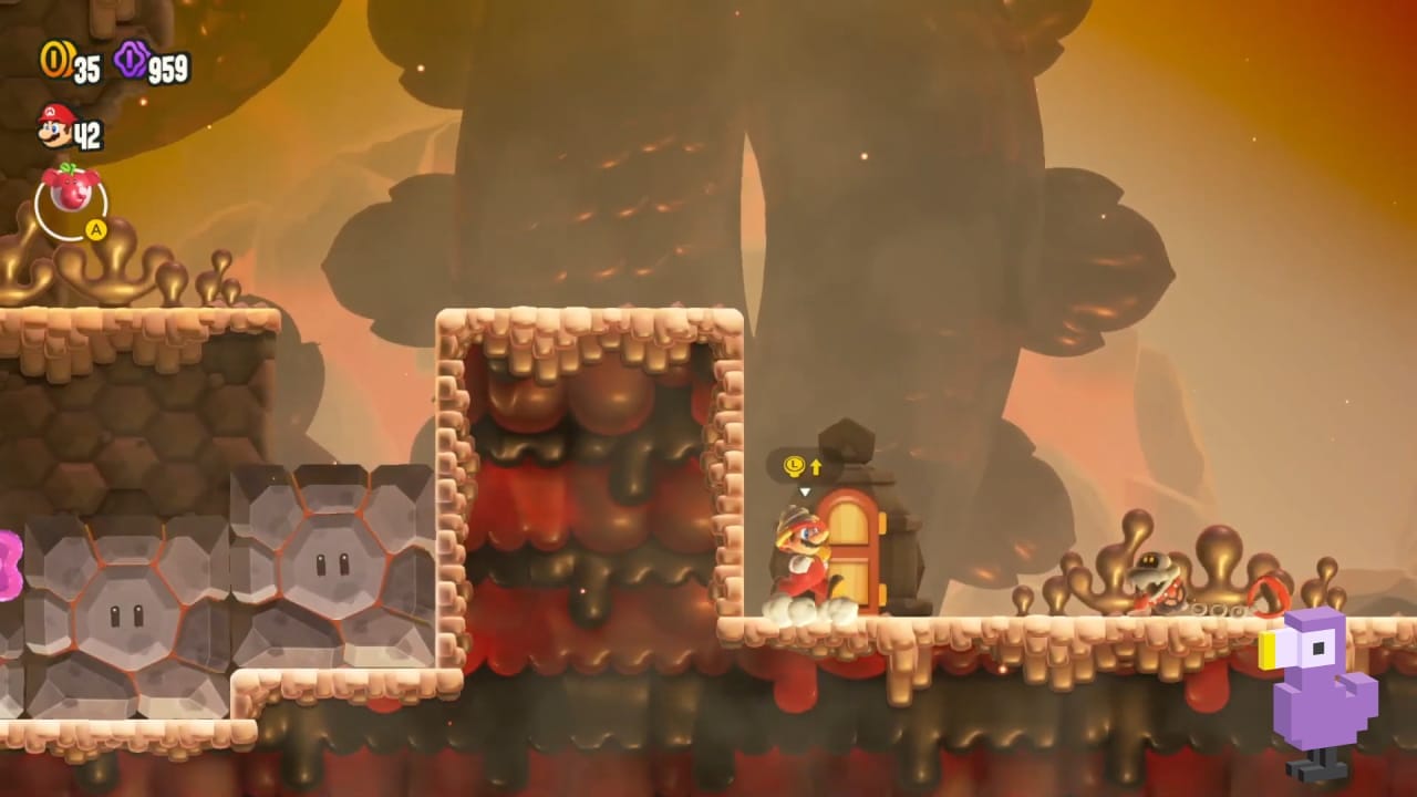 super mario bros wonder secret exits hot-hot hot 3