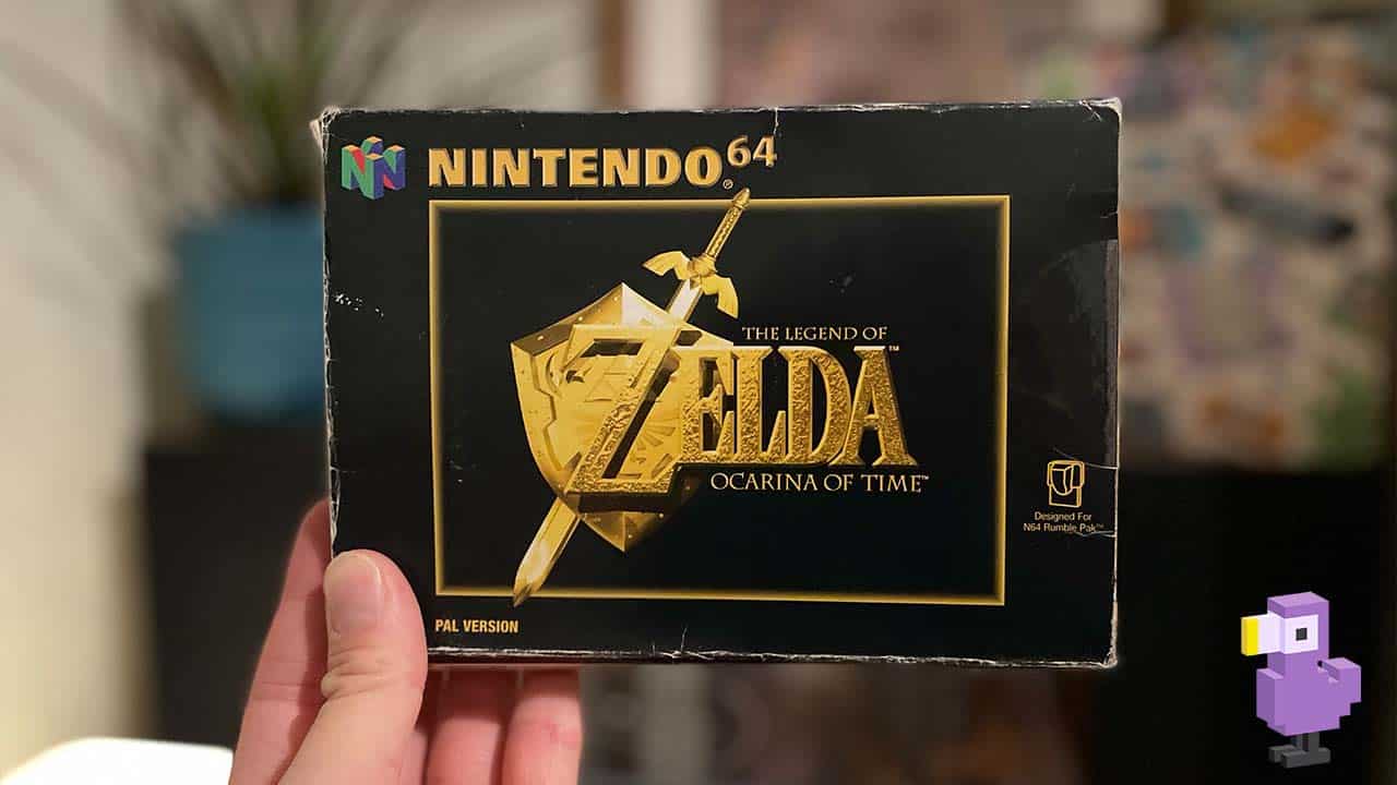 zelda ocarina of time held by Seb