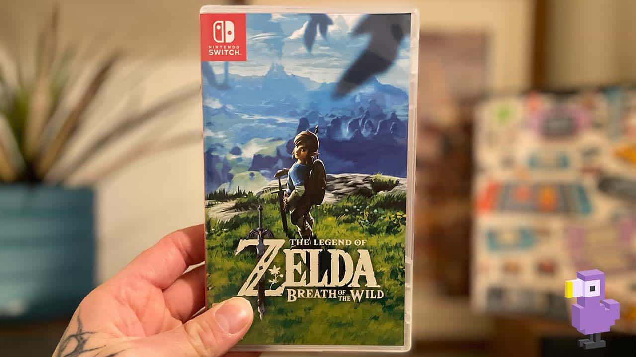 The legend of Zelda Breath of the Wild game case cover art