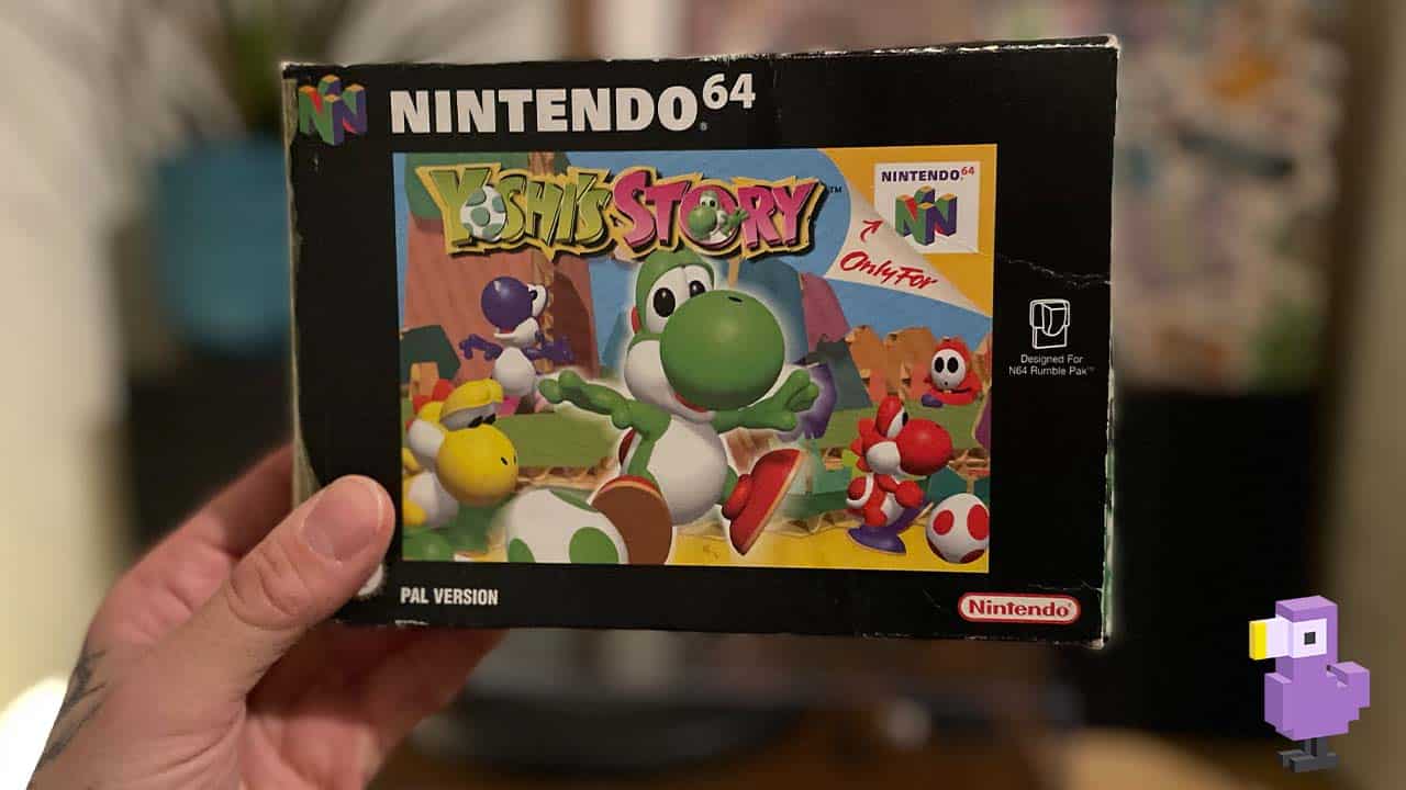 Seb's Yoshi's Story N64 game box