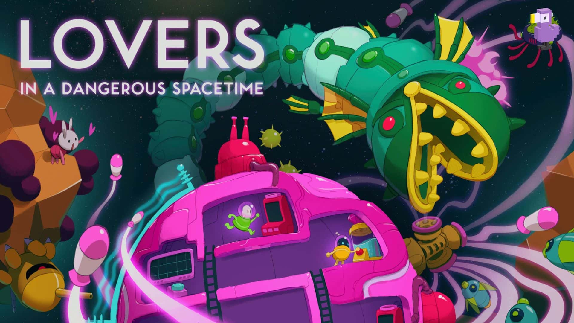 Lovers in a Dangerous Spacetime