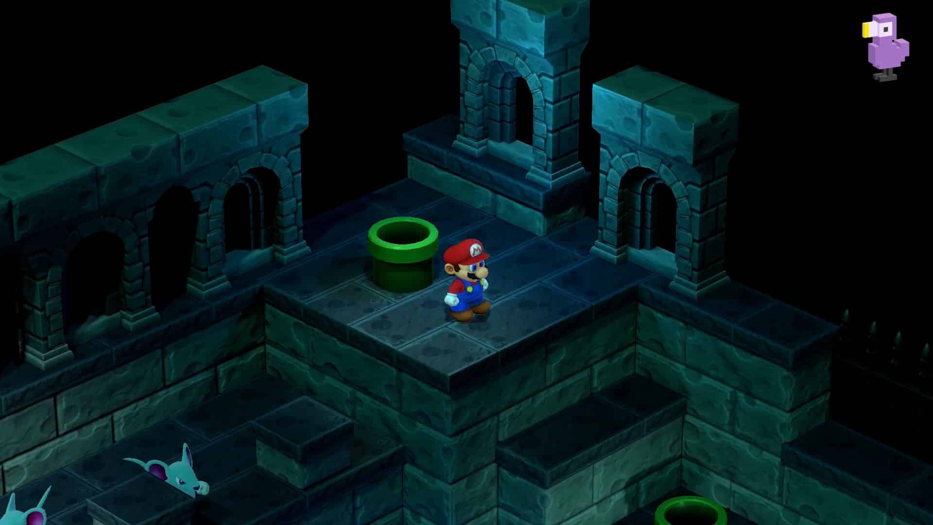 Super Mario RPG gameplay with two mice