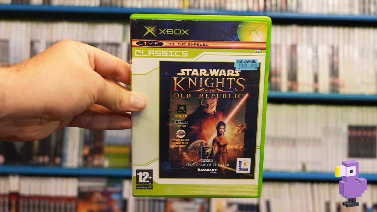 Microsoft game box for Star Wars Knights of the Old Republic