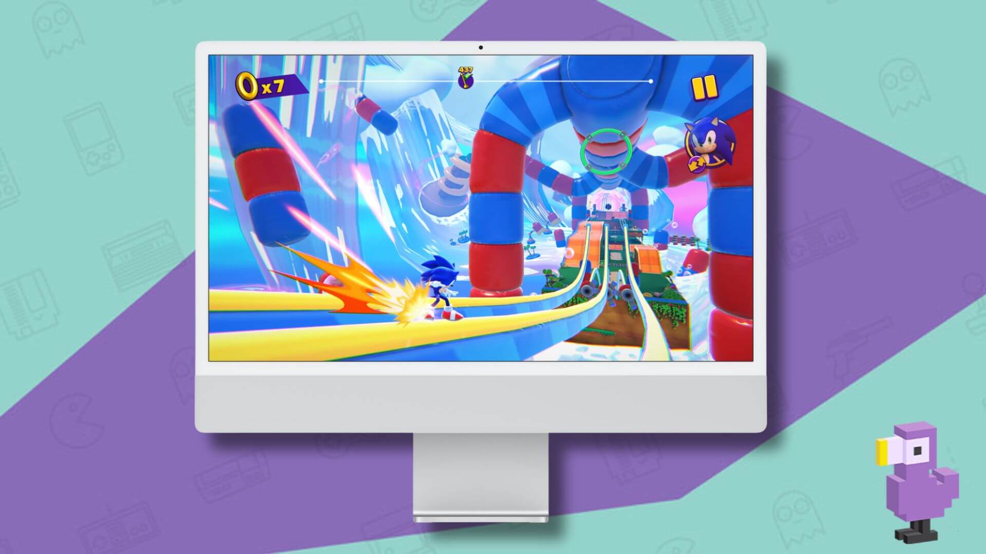 Sonic Dream Team DLC monitor