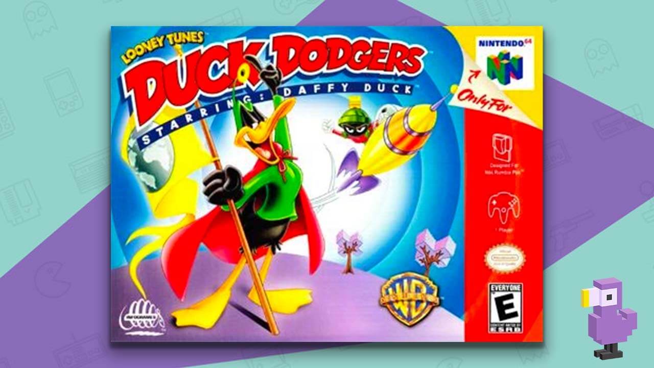 Duck Dodgers Starring Daffy Duck game box for the N64