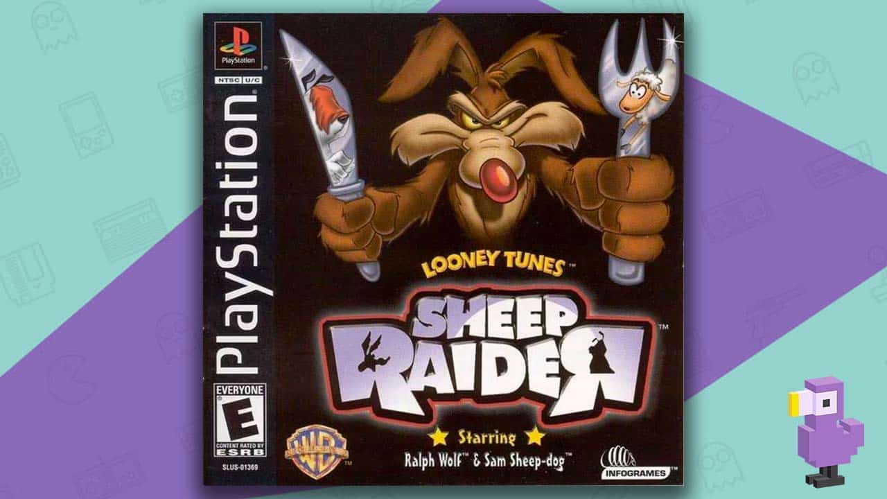 Looney Tunes: Sheep Raider game case for the PlayStation 1