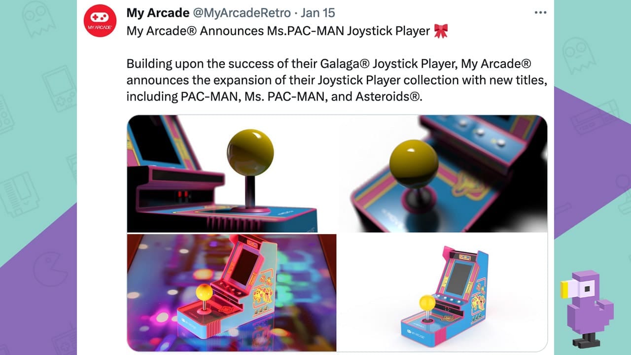 My Arcade Ms. Pac-Man Joystick Player