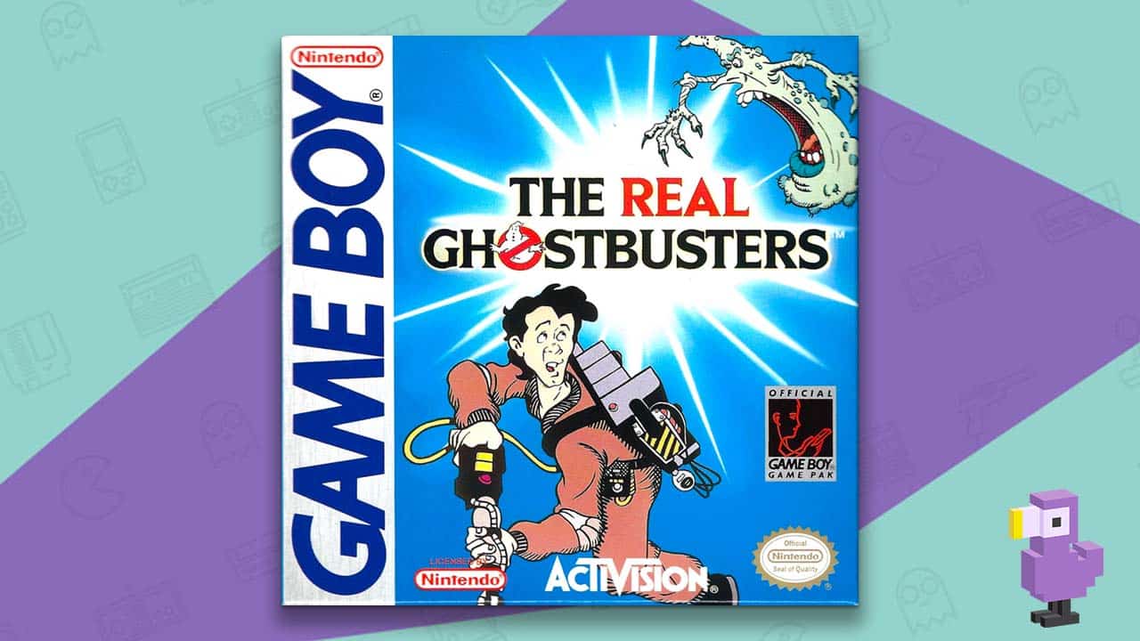 The Real Ghostbusters Gameboy DMG game box