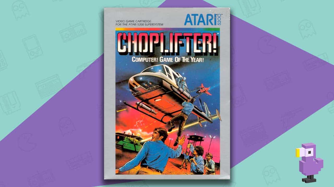 Choplifter game case atari 5200